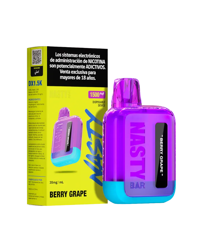 Nasty Bar 1.5K Puff Berry Grape