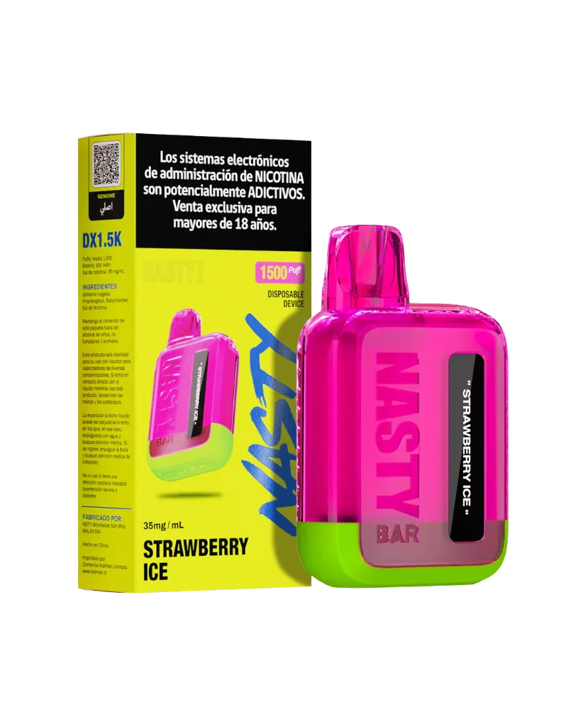 Nasty Bar 1.5K Puff Strawberry Ice