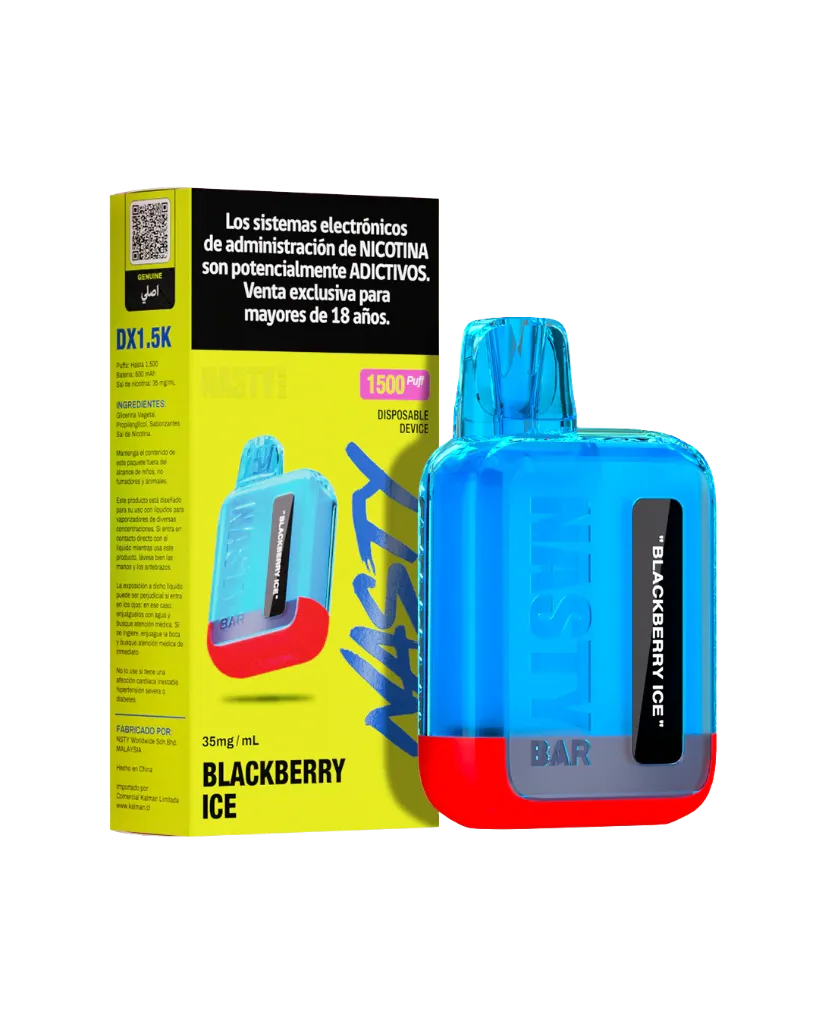 Nasty Bar 1.5K Puff Blackberry Ice