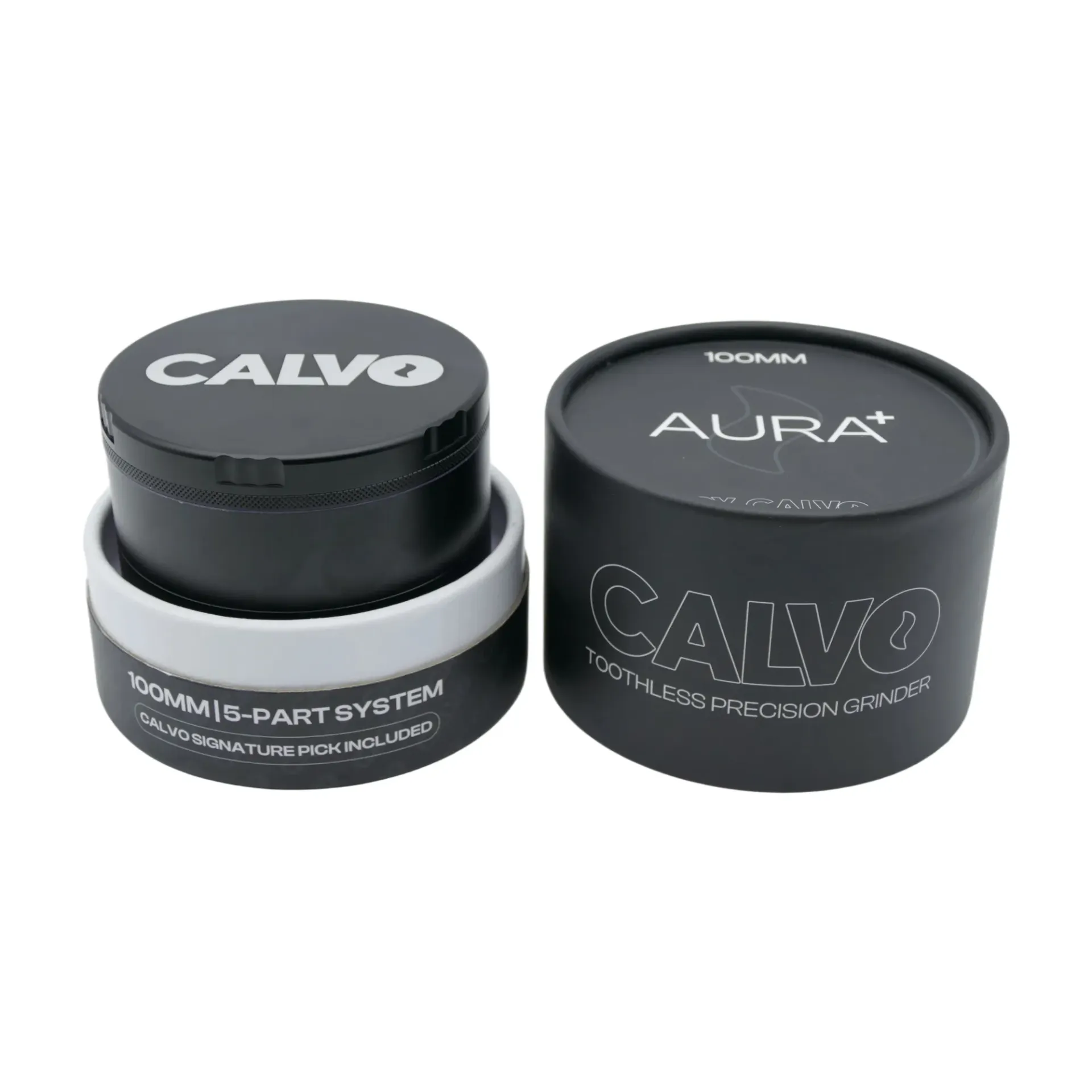 Moledor Aura XL Black 100mm Calvo Glass