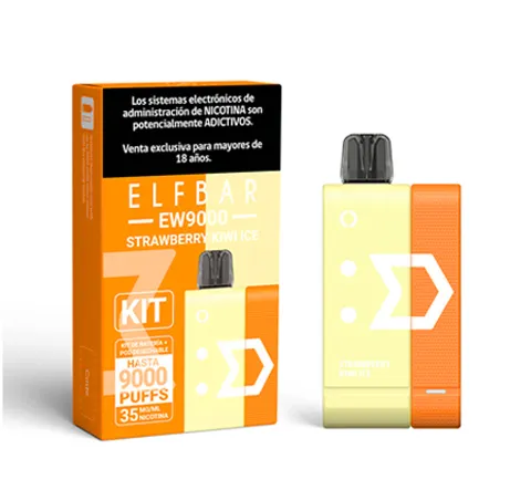 Vaporizador 9000 Puff Strawberry Kiwi Ice Elfbar