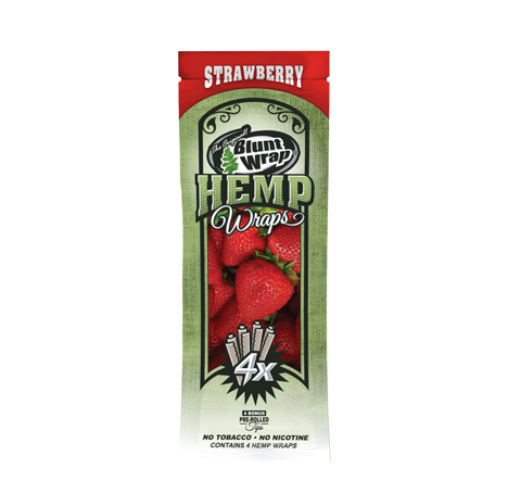 Blunt Hemp Strawberry 4u Blunt Wrap