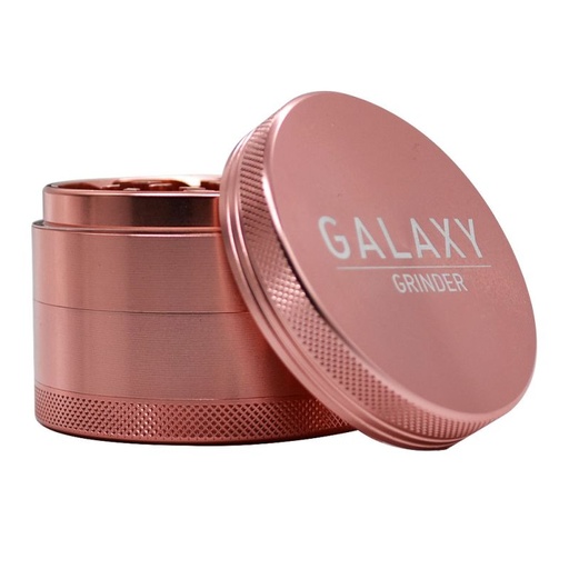 Moledor Aluminio Rosa 4 Partes 55mm Galaxy