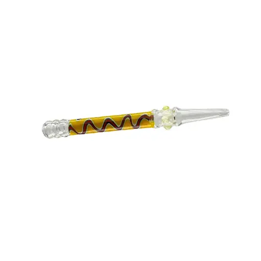 Pipa Rosin Nectar Collector Yellow Calvo Glass 