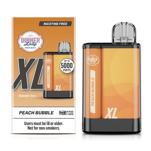 Vaporizador 5000 Puff Peach Bubble 0% Nic Dinner Lady