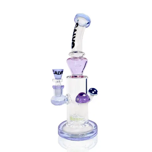 Double Fungus Rig Purple Calvo Glass