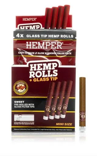 Blunt Hemp Rolls + Glass Tips Sweet 4u Hemper