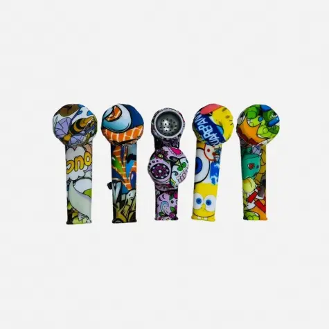 Pipa Silicona con Tapa