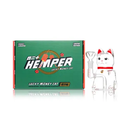 Bong Lucky Money Cat 13cm Hemper