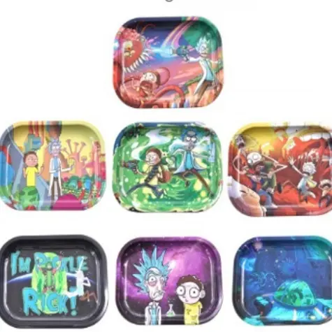 Bandeja Metálica Rick and Morty 14x18cm