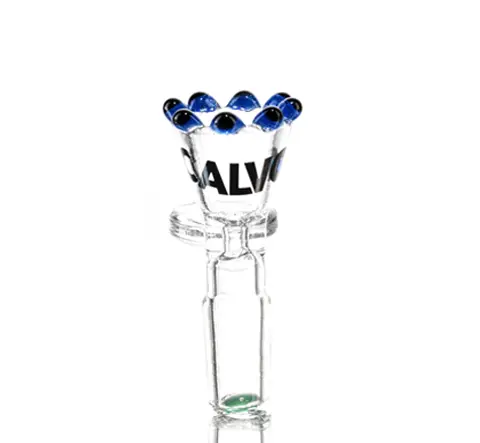 Quemador Bong Perlas Blue 14mm Calvo Glass