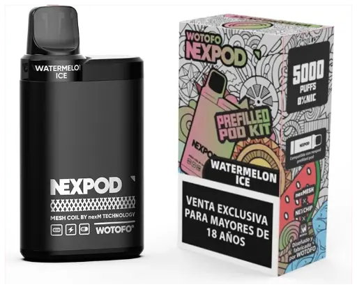 Vaporizador NexPod Pro 5000 Puff Watermelon Ice Wotofo
