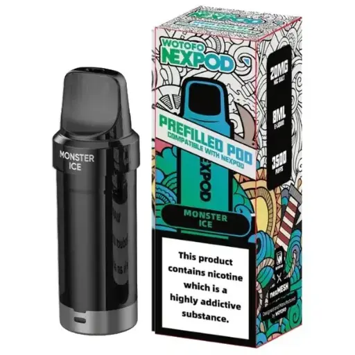 Recarga Vaporizador NexPod 5000 Puff Monster Ice Wotofo