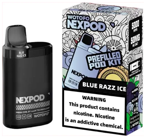 Vaporizador NexPod Pro 5000 Puff Blue Razz Wotofo
