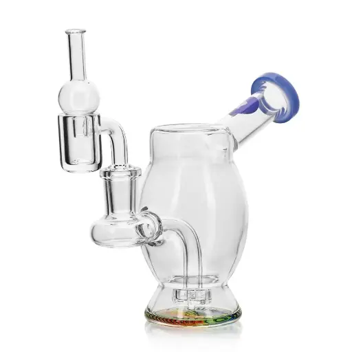 Wax Kit Bubble Rig + Banger + Cap Blue Calvo Glass