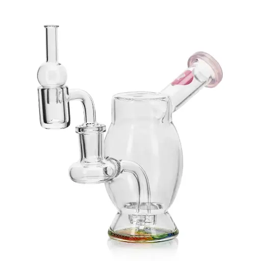 Wax Kit Bubble Rig + Banger + Cap Pink Calvo Glass