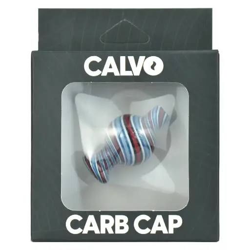 Strip Cap Red Calvo Glass
