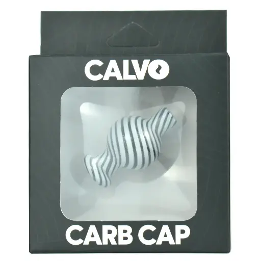 Strip Cap White Calvo Glass