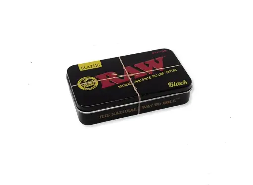 Contenedor Metálico Rectangular Black Raw