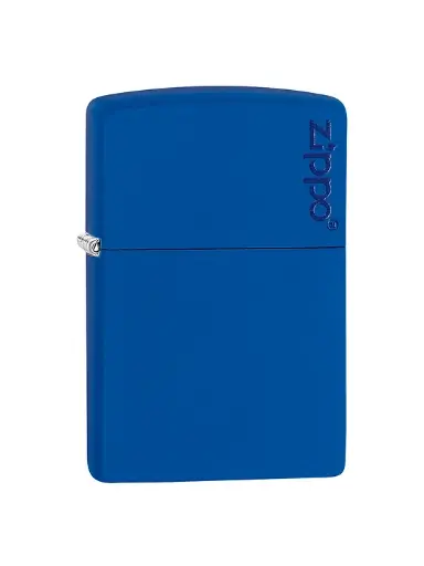 Encendedor Royal Blue Matte Logo Zippo