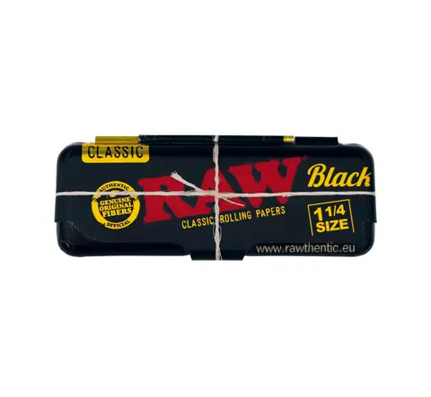 Porta Papelillos Metalico Black Raw